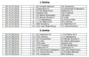 3.liga Spieltage