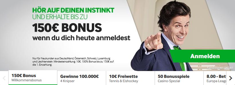 Wettanbieter Bonus 2019 bei Betway